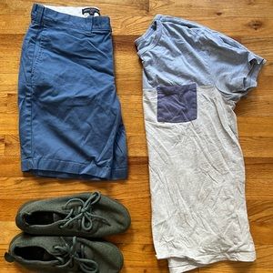 Light blue size 30 Jcrew mercantile shorts